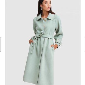 BELLE & BLOOM 100% Wool Coat Shore to Shore - Mint - M